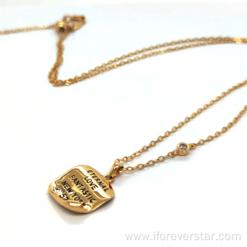 18K Gold Plated 925 Silver Valentine Day Necklace